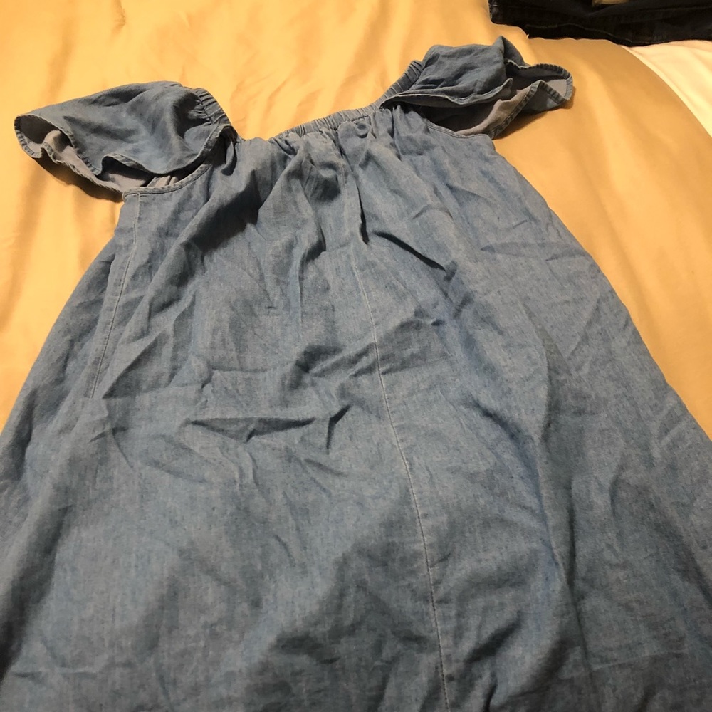 Blue denim summer dress